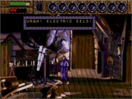 In game image of Mary Shelley's Frankenstein on the Sega CD.