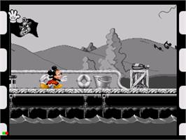 In game image of Mickey Mania on the Sega CD.