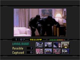 In game image of Night Trap on the Sega CD.