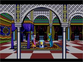 In game image of Prince Of Persia on the Sega CD.