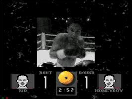 In game image of Prize Fighter on the Sega CD.