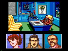 In game image of Snatcher on the Sega CD.