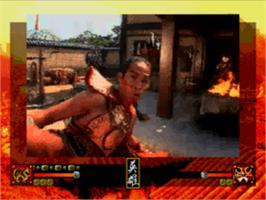 In game image of Supreme Warrior on the Sega CD.