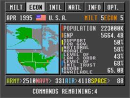 In game image of Third World War, The on the Sega CD.