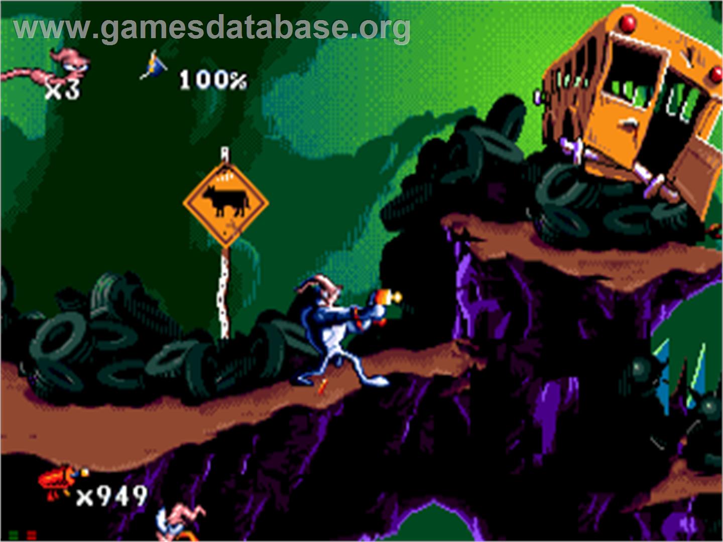 Earthworm Jim Special Edition - Sega CD - Artwork - In Game