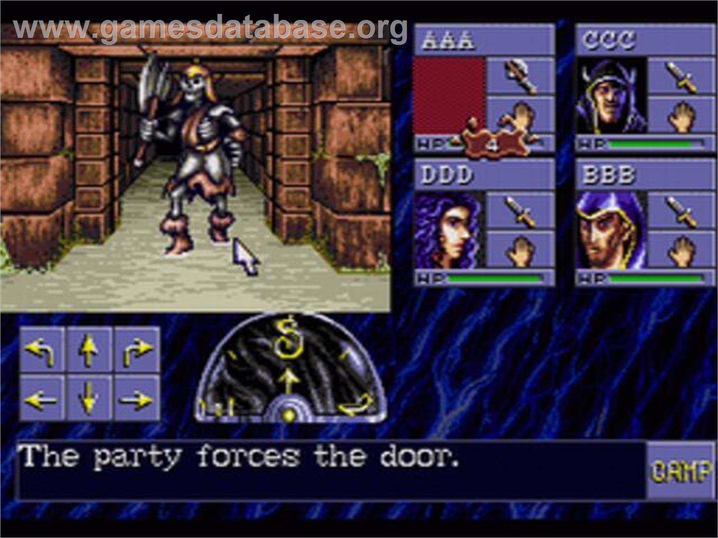 Eye of the Beholder - Sega CD - Artwork - In Game