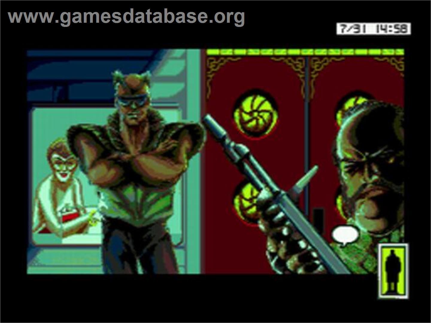 Rise Of The Dragon - Sega CD - Artwork - In Game