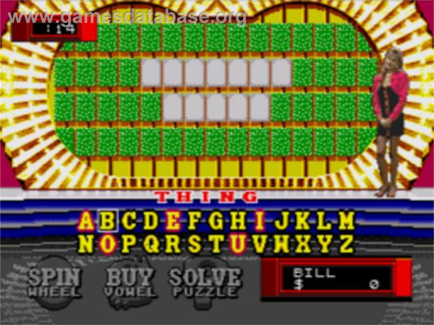 Wheel Of Fortune - Sega CD - Artwork - In Game