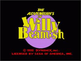 Title screen of Adventures Of Willy Beamish, The on the Sega CD.