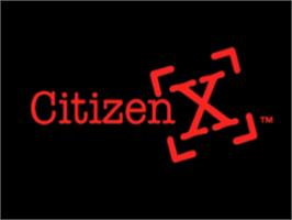 Title screen of Citizen X on the Sega CD.