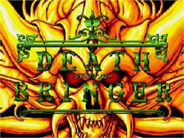 Title screen of Death Bringer on the Sega CD.