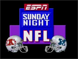 Title screen of Espn Sunday Night Nfl on the Sega CD.