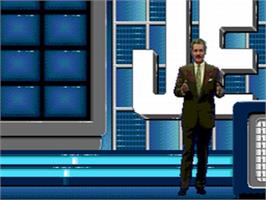 Title screen of Jeopardy! on the Sega CD.