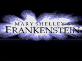 Title screen of Mary Shelley's Frankenstein on the Sega CD.