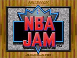 Title screen of Nba Jam on the Sega CD.
