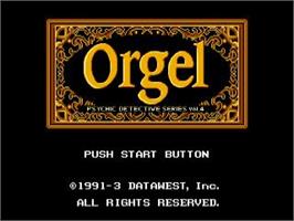 Title screen of Psychic Detective Series Vol. 4 - Orgel on the Sega CD.