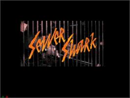 Title screen of Sewer Shark on the Sega CD.