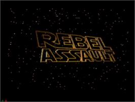 Title screen of Star Wars - Rebel Assault on the Sega CD.