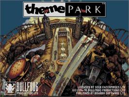 Title screen of Theme Park on the Sega CD.
