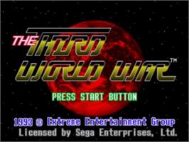 Title screen of Third World War, The on the Sega CD.