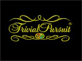 Title screen of Trivial Pursuit on the Sega CD.