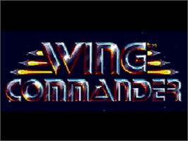 Title screen of Wing Commander on the Sega CD.