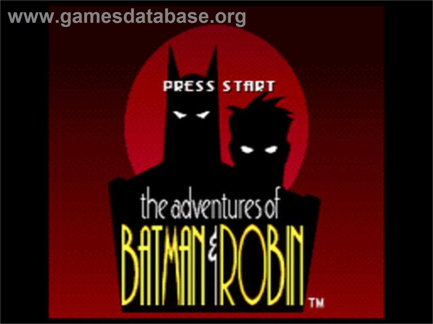 Adventures Of Batman And Robin, The - Sega CD - Artwork - Title Screen