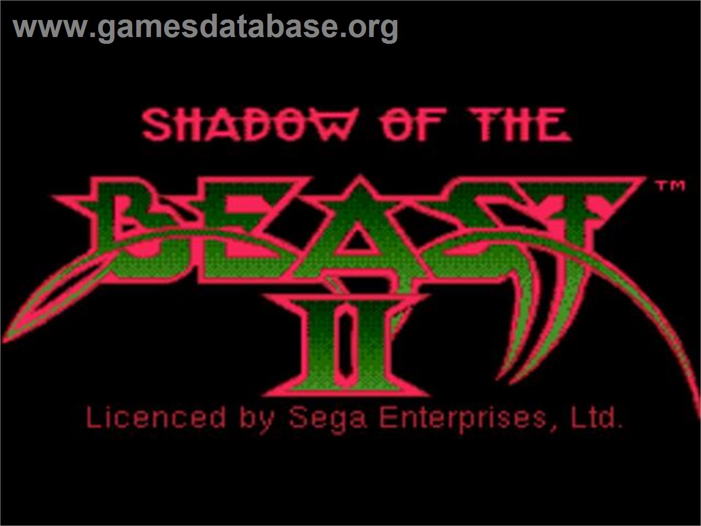 Beast 2 - Sega CD - Artwork - Title Screen