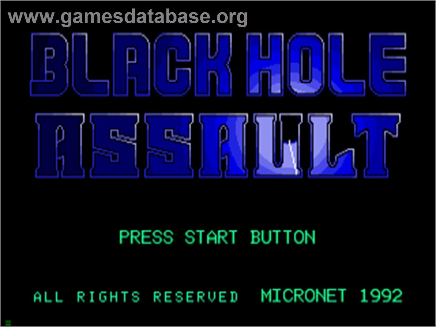 Blackhole Assault - Sega CD - Artwork - Title Screen