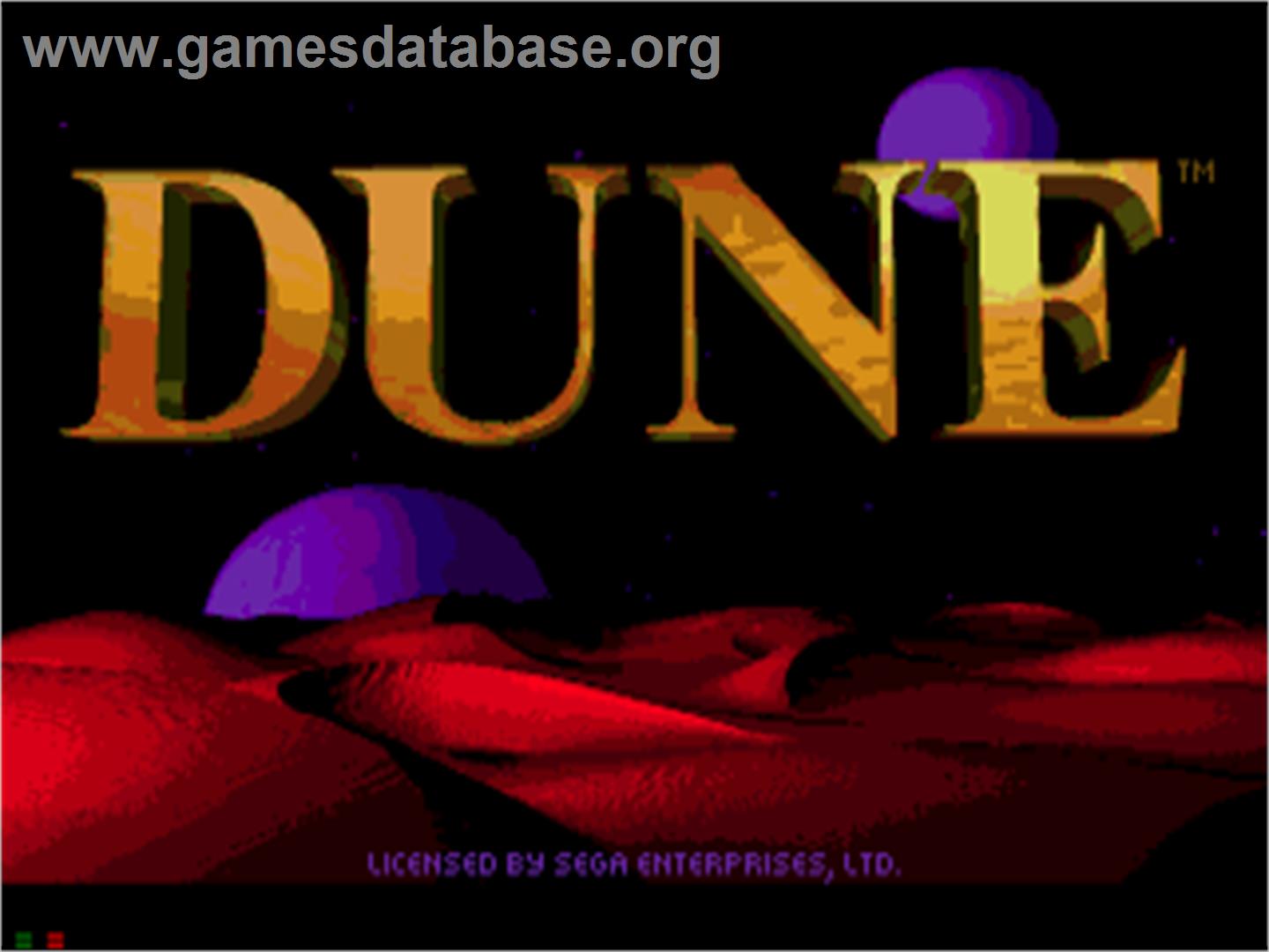 Dune - Sega CD - Artwork - Title Screen