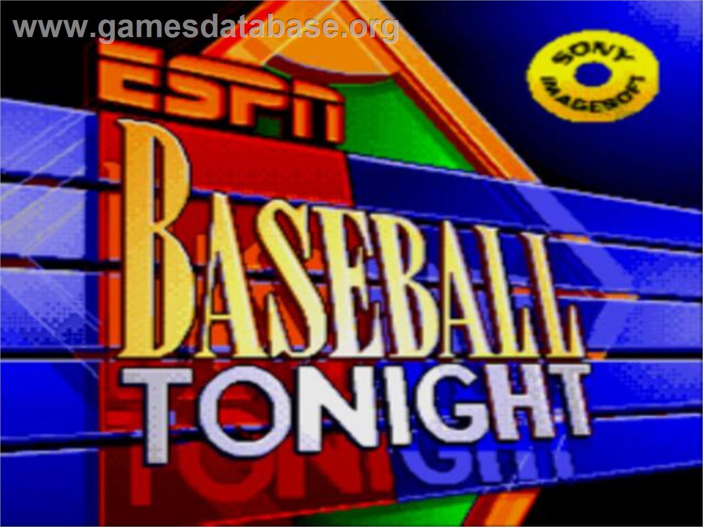 Espn Baseball Tonight - Sega CD - Artwork - Title Screen