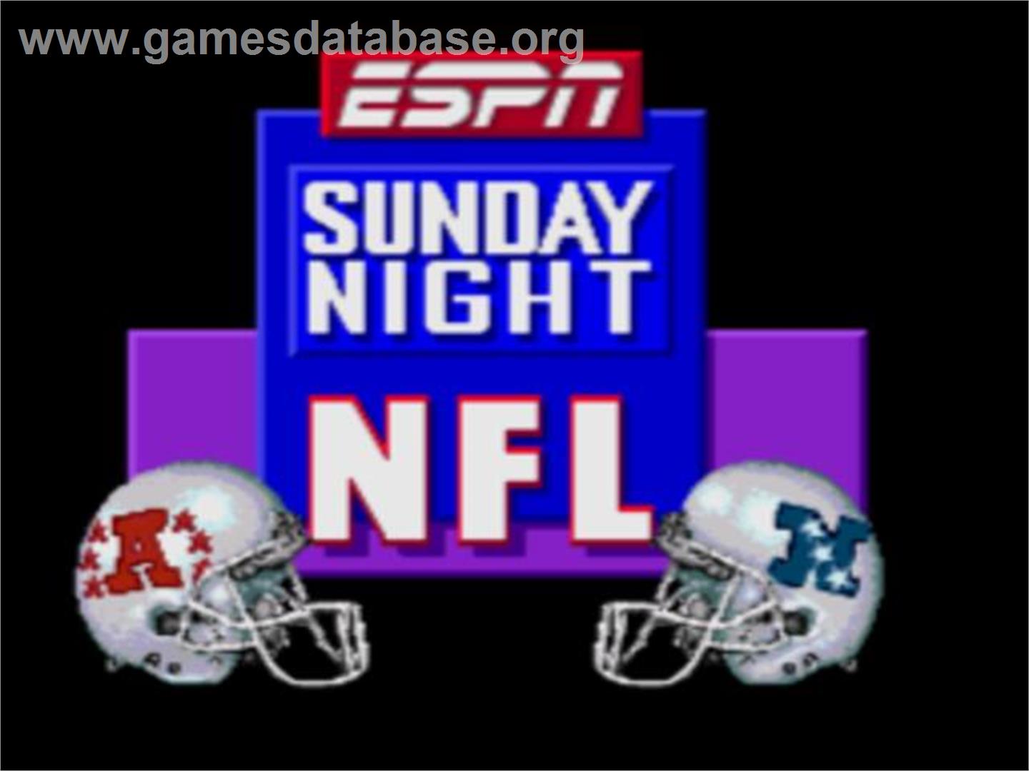 Espn Sunday Night Nfl - Sega CD - Artwork - Title Screen