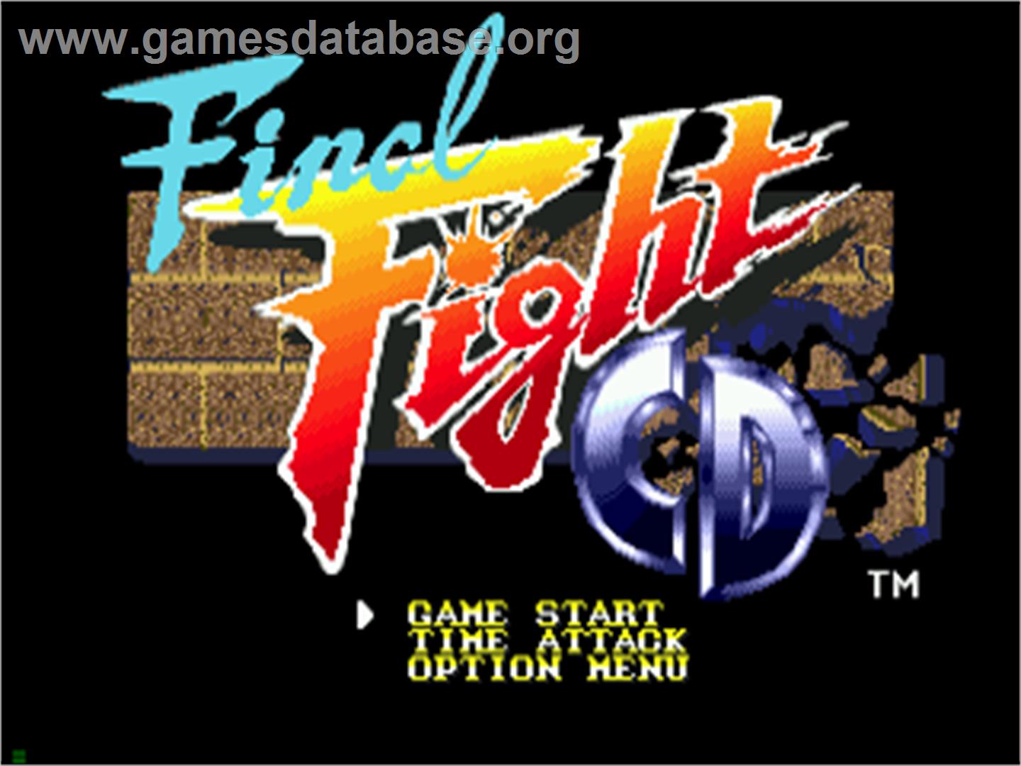 Final Fight CD - Sega CD - Artwork - Title Screen