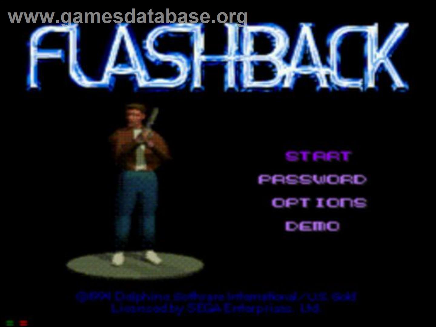 Flashback - Sega CD - Artwork - Title Screen