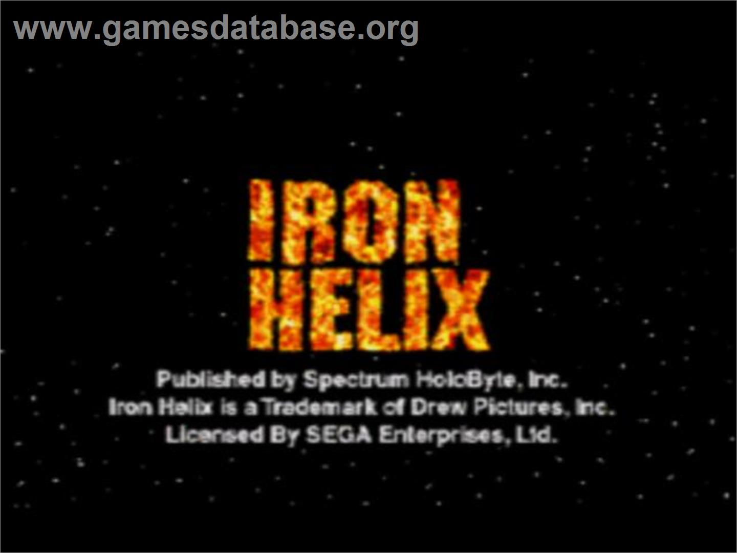 Iron Helix - Sega CD - Artwork - Title Screen