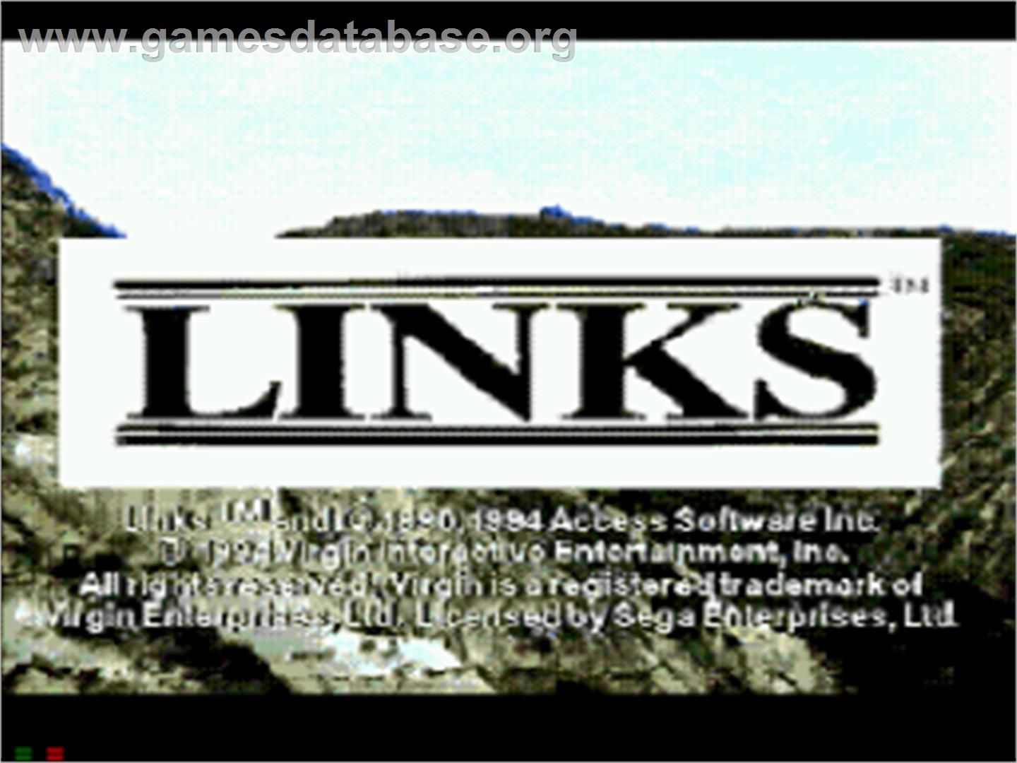 Links: The Challenge of Golf - Sega CD - Artwork - Title Screen