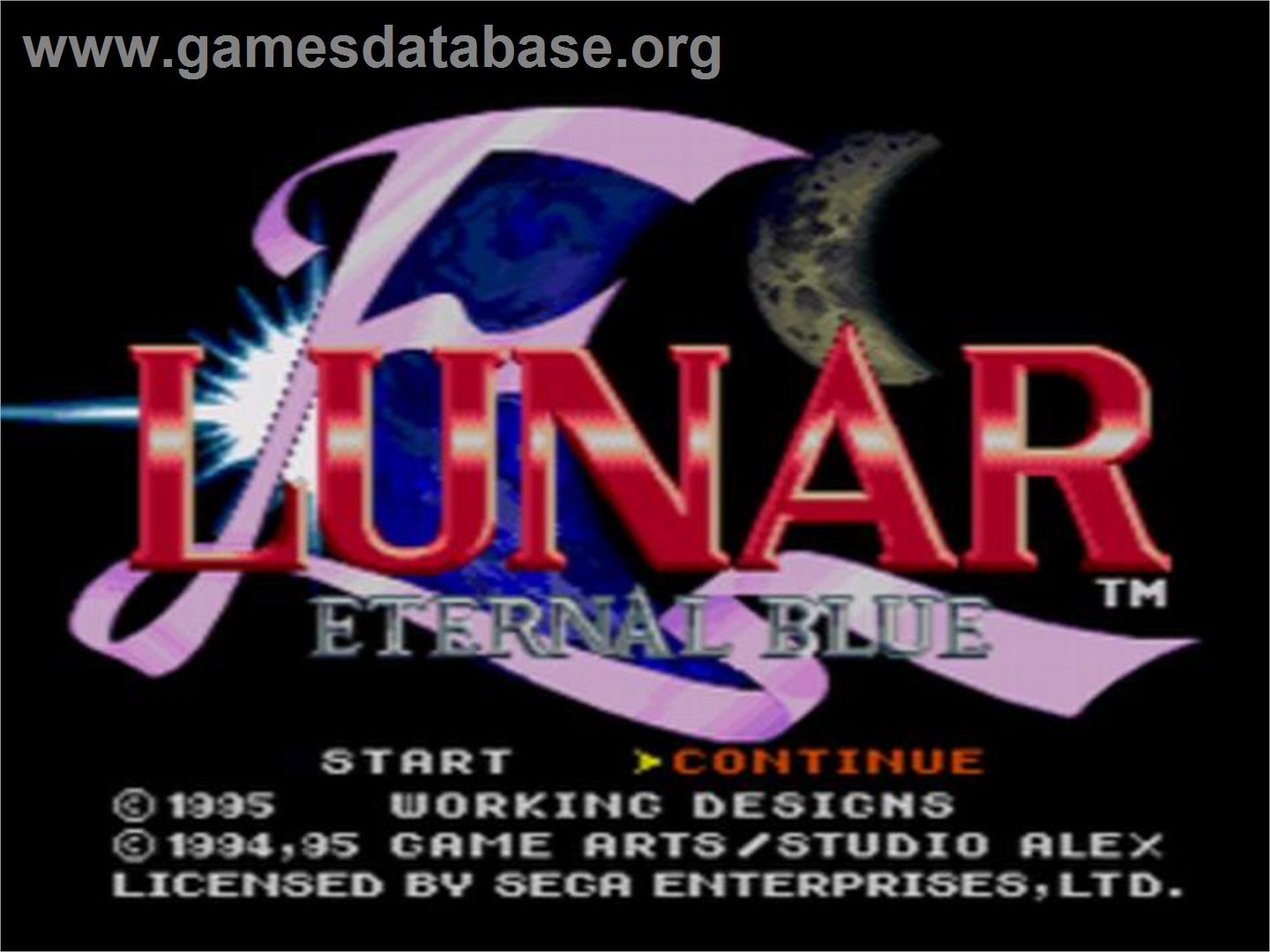 Lunar - Eternal Blue - Sega CD - Artwork - Title Screen