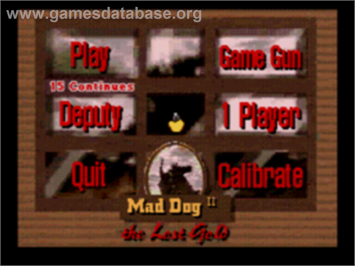 Mad Dog II: The Lost Gold v2.04 - Sega CD - Artwork - Title Screen