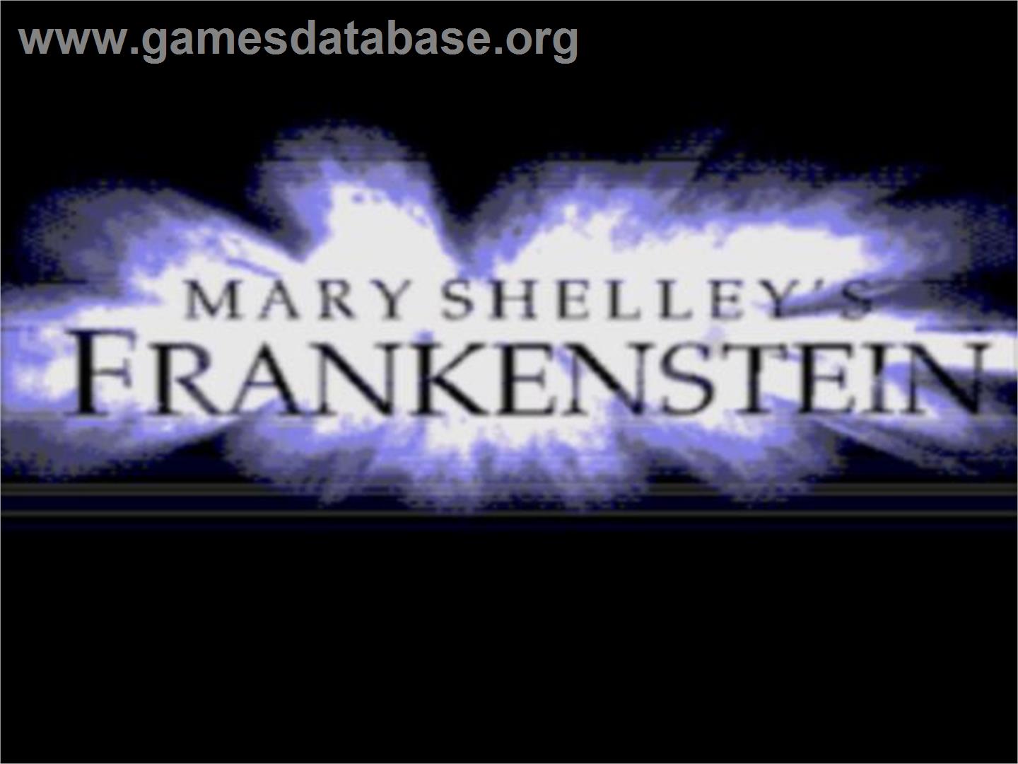 Mary Shelley's Frankenstein - Sega CD - Artwork - Title Screen