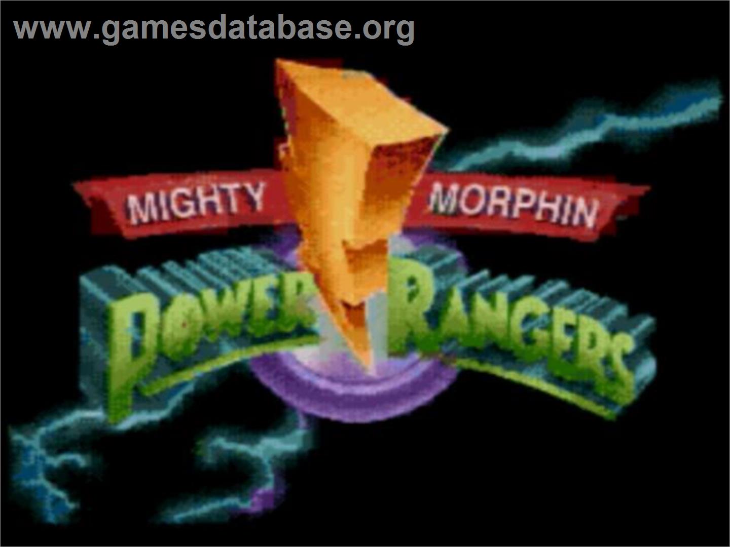 Mighty Morphin Power Rangers - Sega CD - Artwork - Title Screen