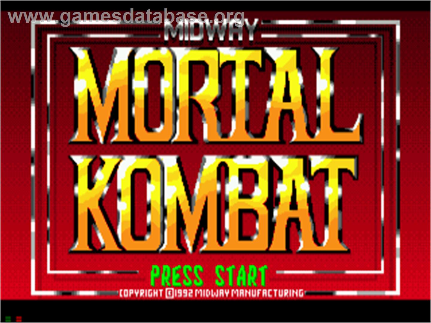 Mortal Kombat - Sega CD - Artwork - Title Screen