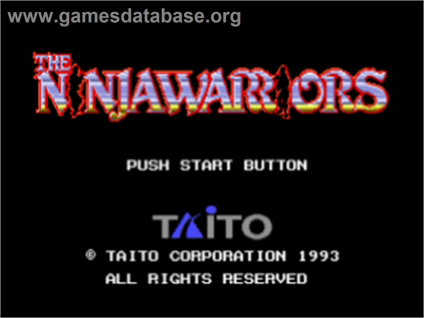 Ninja Warriors, The - Sega CD - Artwork - Title Screen