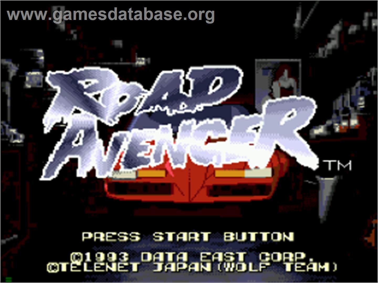 Road Avenger - Sega CD - Artwork - Title Screen