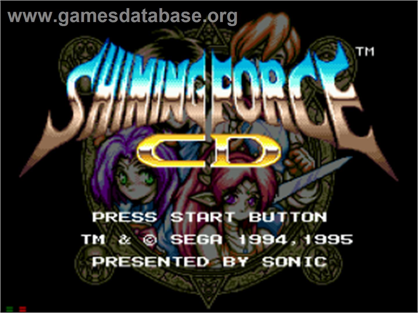 Shining Force CD - Sega CD - Artwork - Title Screen