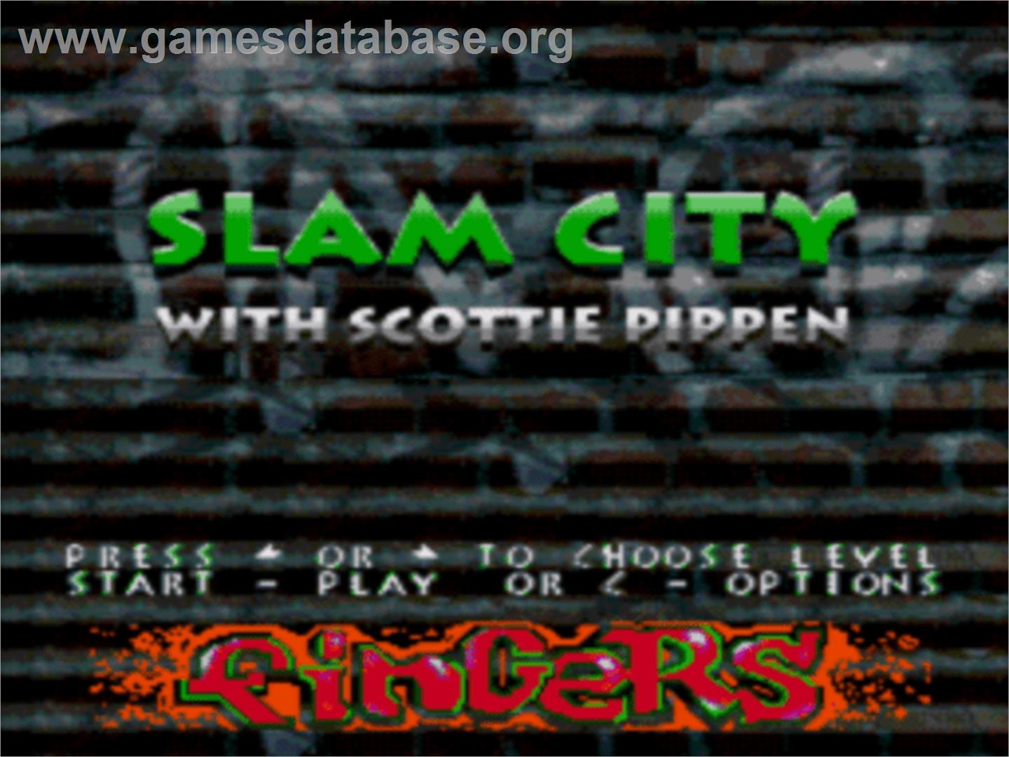 Slam City with Scottie Pippen - Sega CD - Artwork - Title Screen