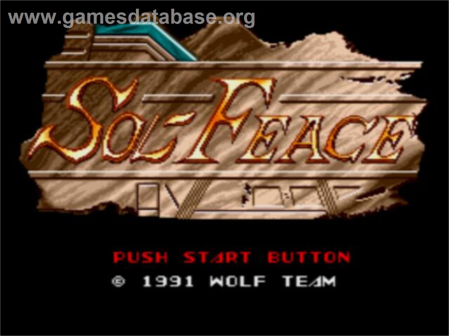Sol-feace - Sega CD - Artwork - Title Screen