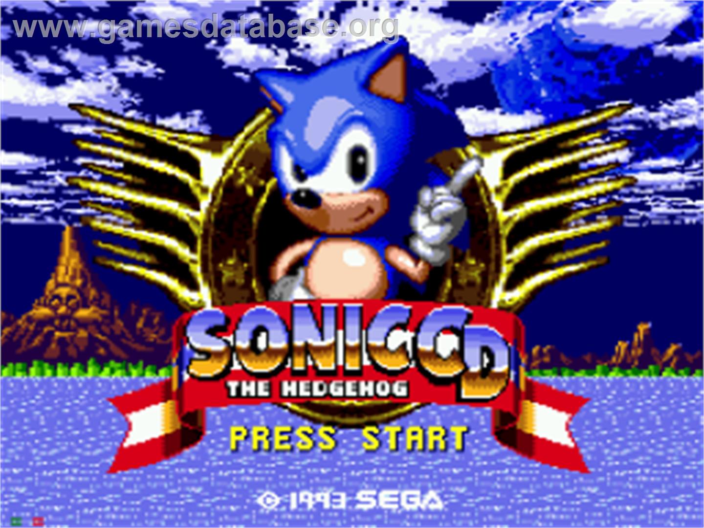 Sonic CD - Sega CD - Artwork - Title Screen