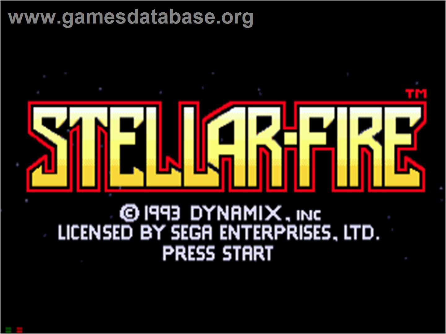 Stellar-Fire - Sega CD - Artwork - Title Screen
