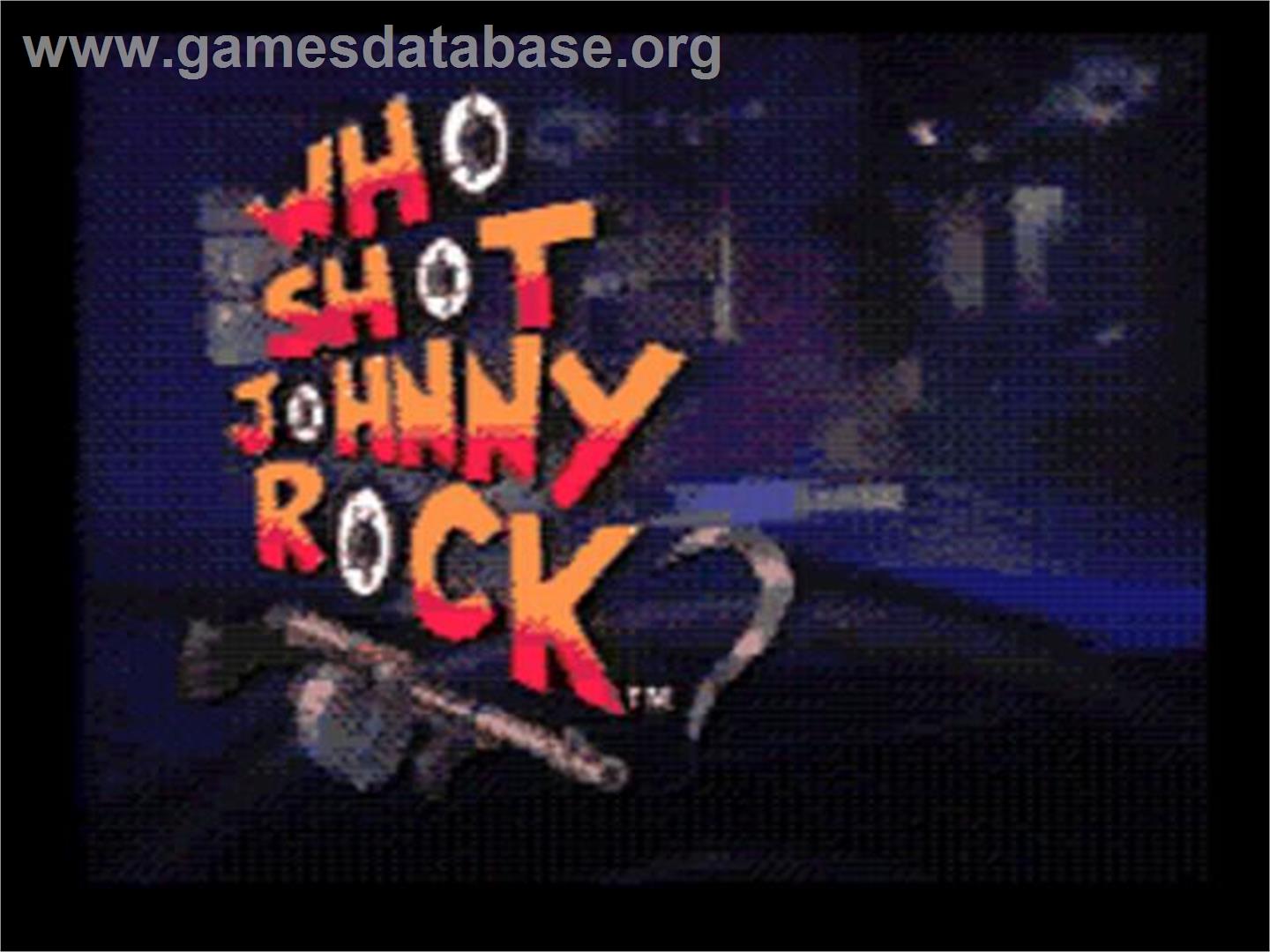 Who Shot Johnny Rock? - Sega CD - Artwork - Title Screen