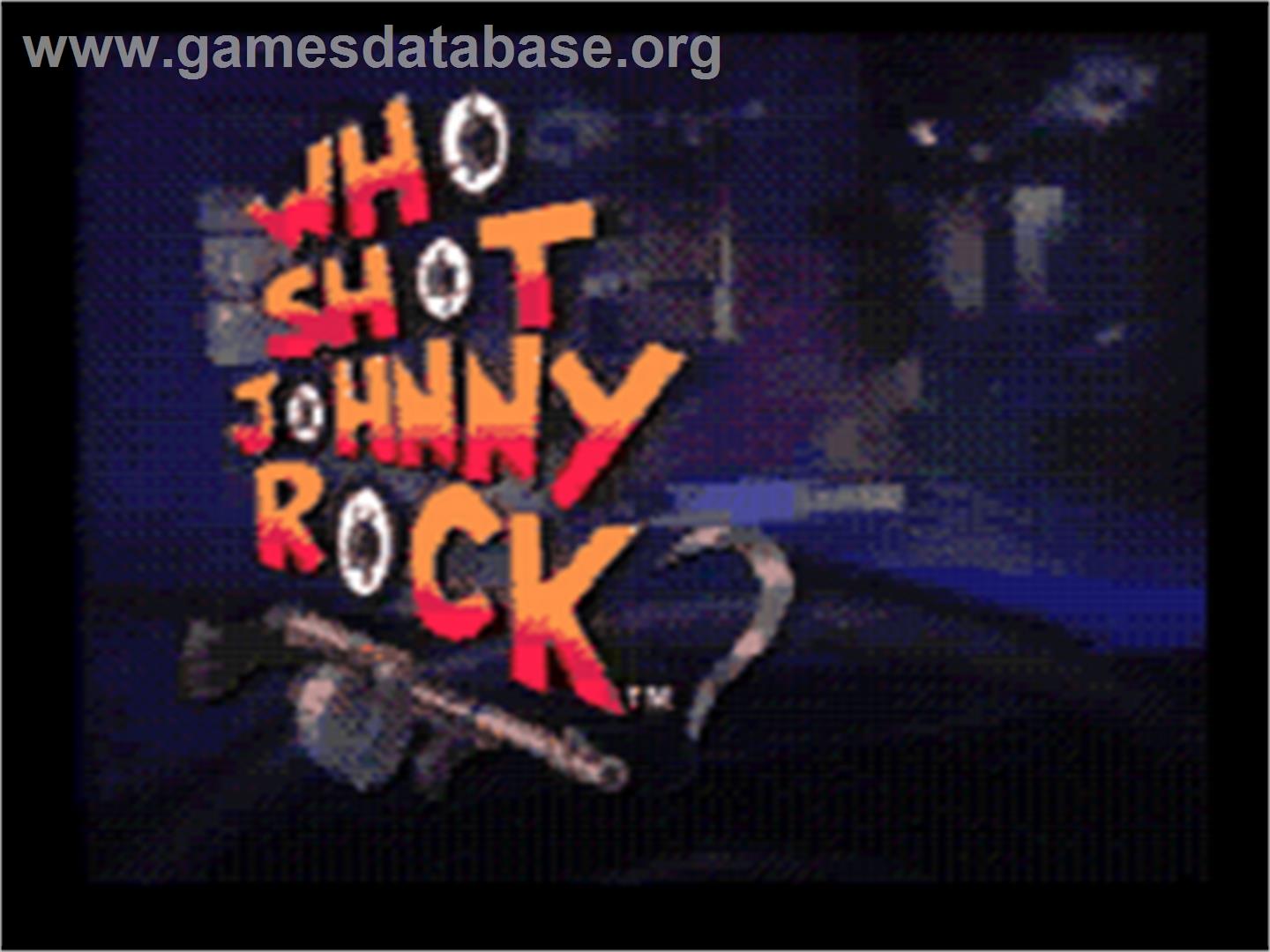 Who Shot Johnny Rock? v1.6 - Sega CD - Artwork - Title Screen